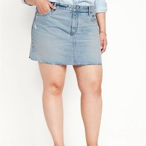 Old Navy Mid-Rise OG Jean Mini Skirt Size 16